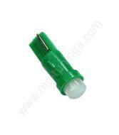 Лампа светодиодная 1.2W Т5 (W2,0-4,6d) зеленая, СОВ диод (б/цокольная малая) 12v