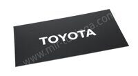 Табличка на номер пластик "TOYOTA" (160х320) фон черный надпись белая (уп. 1 шт.) A-STICKER